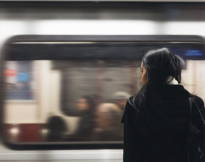 Métro à la station McGill