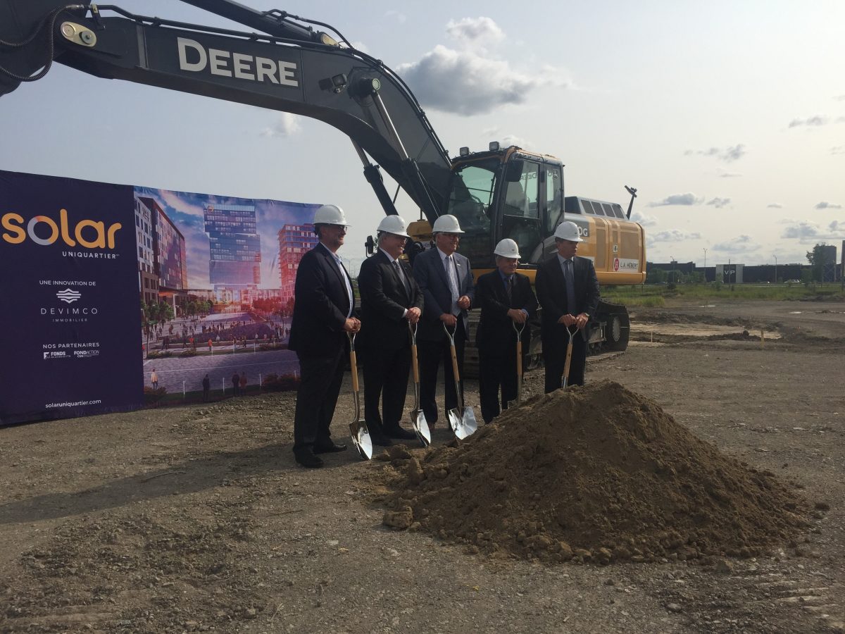 START OF WORK ON SOLAR UNIQUARTIER, QUÉBEC’S BIGGEST MIXED-USE REAL ESTATE PROJECT, NOW VALUED AT $1.3 BILLION